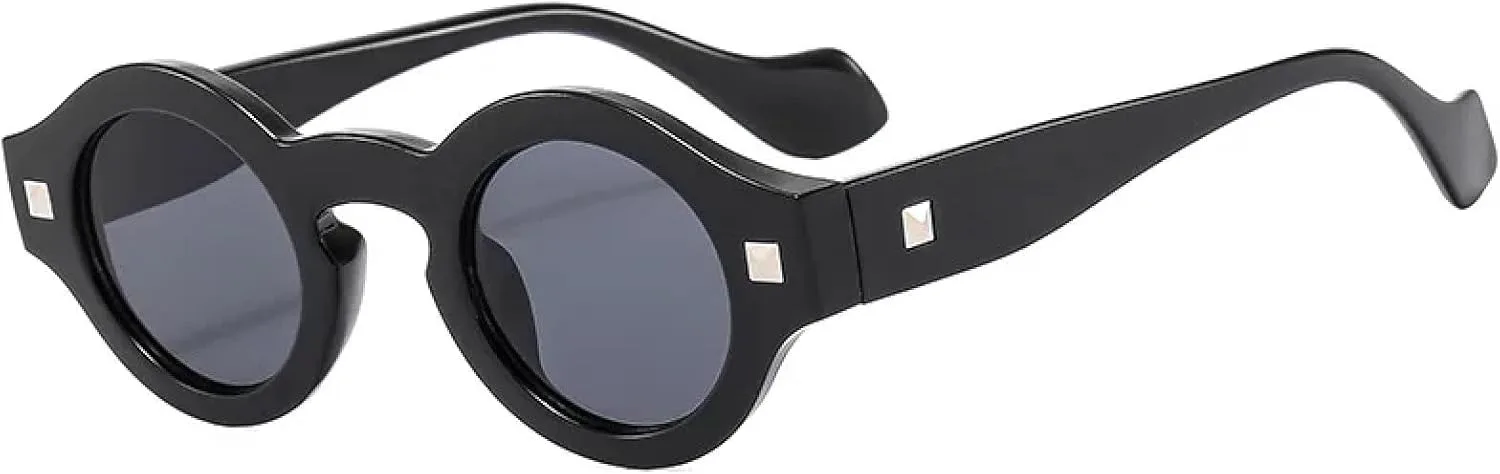 Винтажные маленькие круглые солнцезащитные очки для женщин и мужчин, модные женские солнцезащитные очки класса люкс с защитой от УФ-излучения UV400 TKKTLLT, Black
Винтажные маленькие круглые солнцезащитные очки для женщин и мужчин, модные женские солнцезащитные очки класса люкс с защитой от УФ-излучения UV400 TKKTLLT, Black