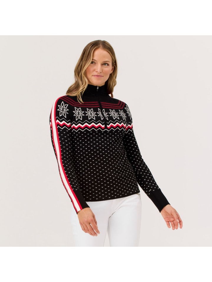 Krimson Klover Вязаный свитер Snowhut с застежкой-молнией на воротнике, черный
Krimson Klover Вязаный свитер Snowhut с застежкой-молнией на воротнике, черный