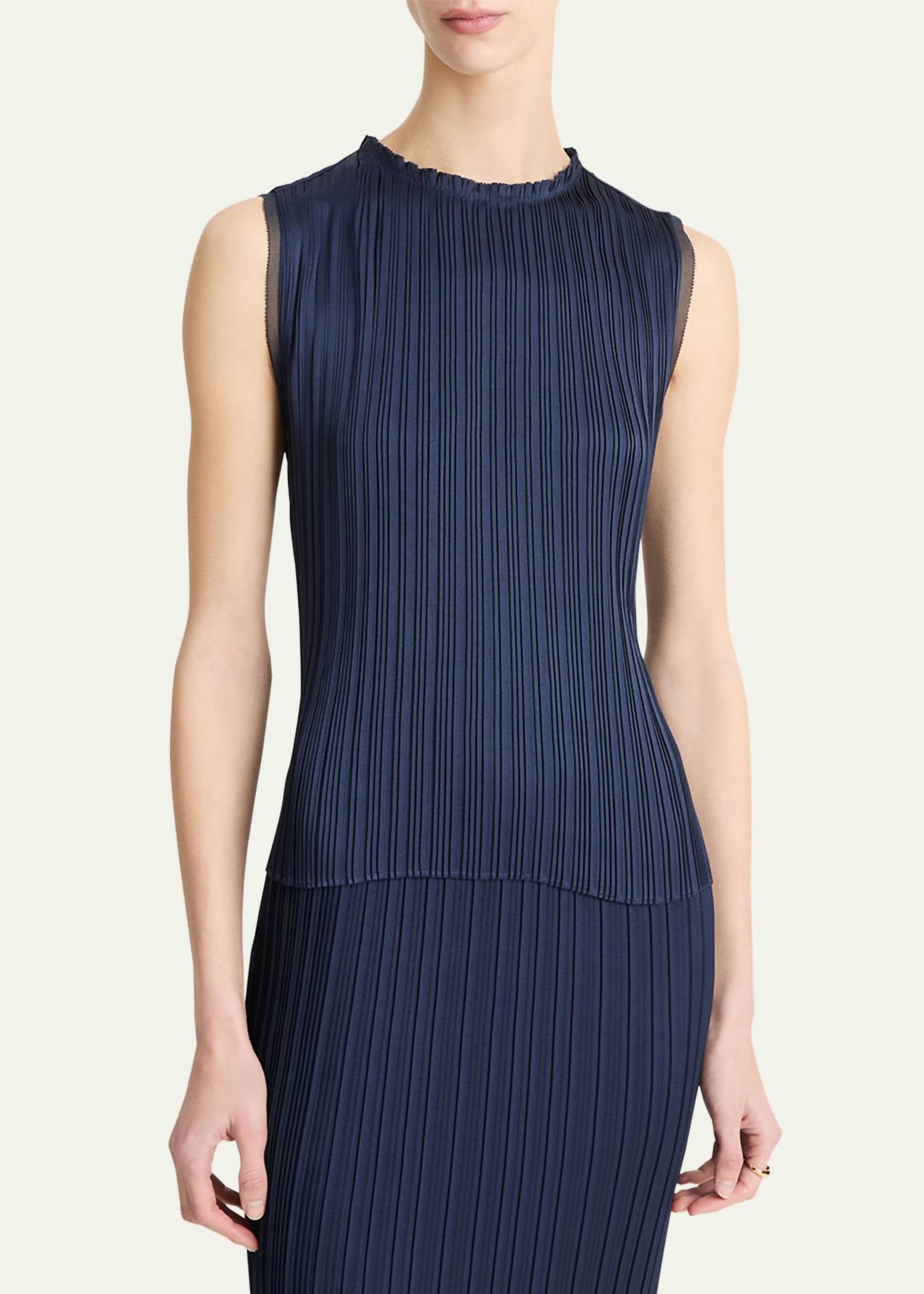 Топ с круглым вырезом и плиссировкой, цвет Coastal Blue Vince
Топ с круглым вырезом и плиссировкой, цвет Coastal Blue Vince