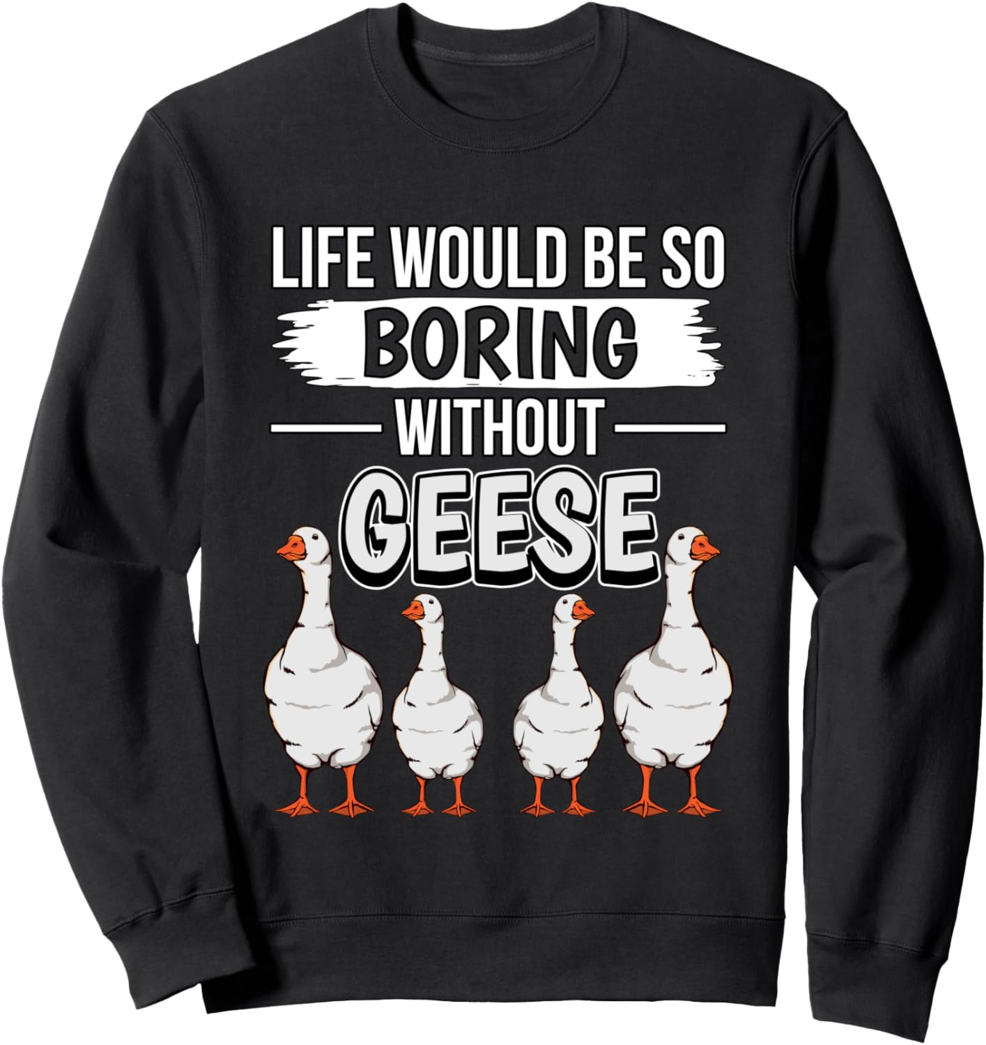 Толстовка с надписью «Жизнь была бы такой скучной без гусей» Funny Goose Clothing, черный
Толстовка с надписью «Жизнь была бы такой скучной без гусей» Funny Goose Clothing, черный