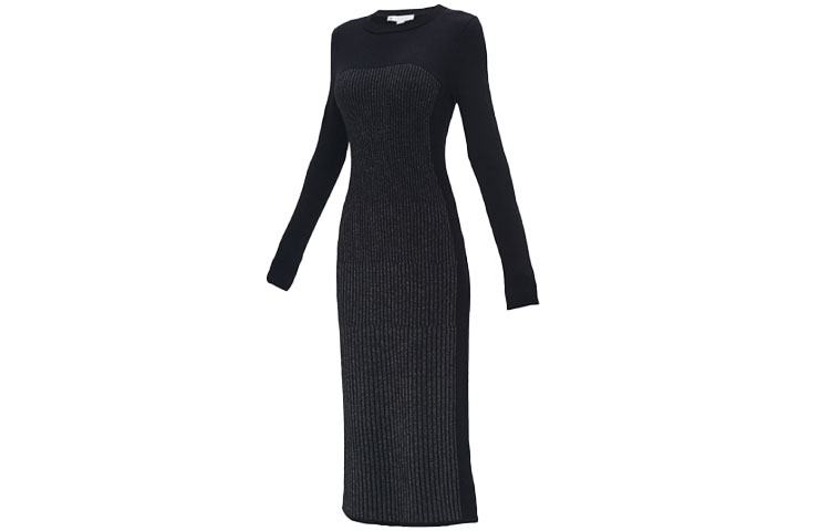 Y-3 Женское черное платье с длинными рукавами
Y-3 Женское черное платье с длинными рукавами