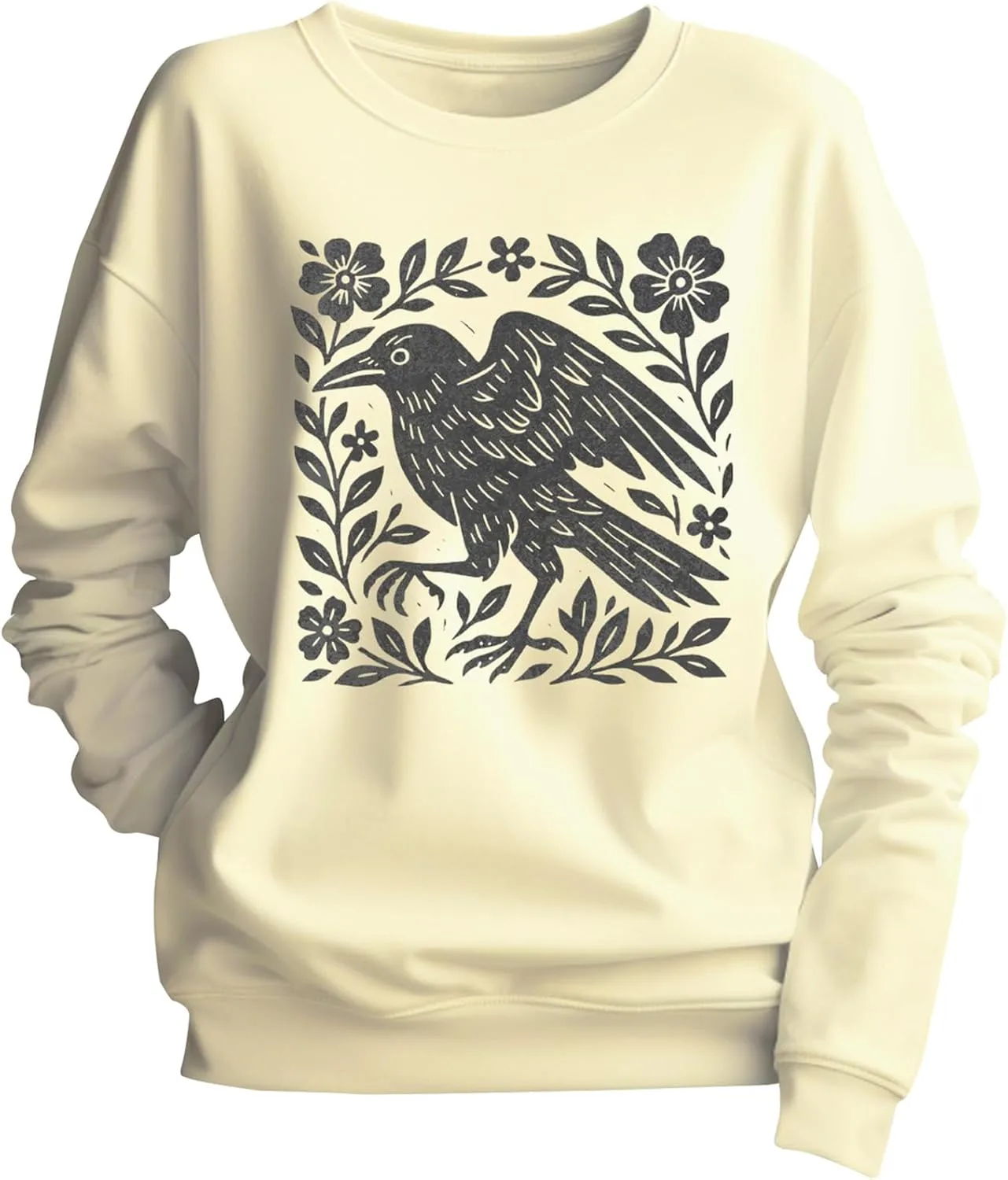 Готический свитшот с принтом ворона, Long Sleeve, Unisex Yuisi Doxn
Готический свитшот с принтом ворона, Long Sleeve, Unisex Yuisi Doxn