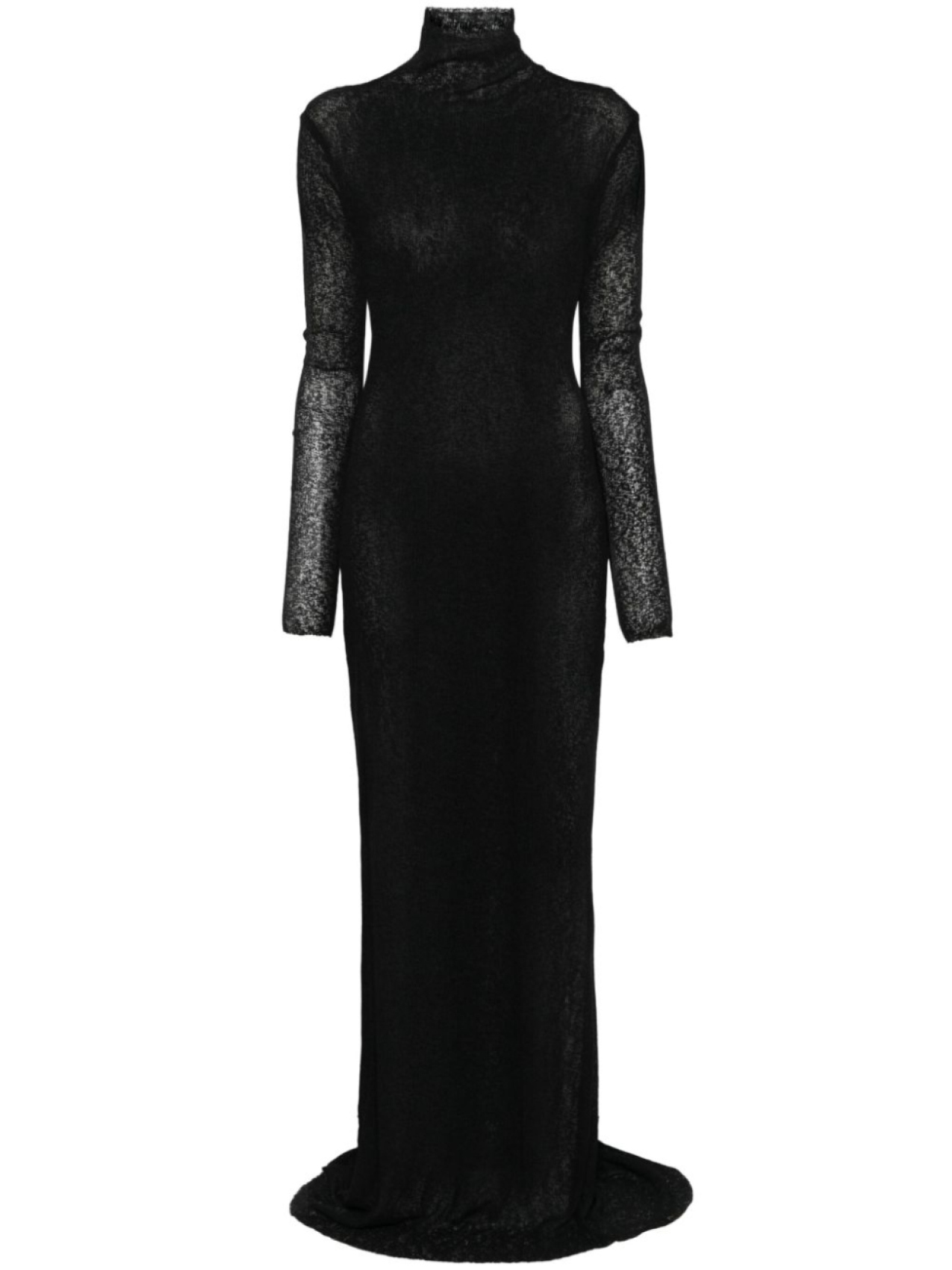 Mainless полупрозрачное платье макси, черный