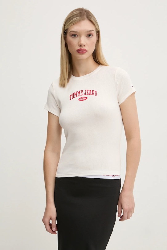 Хлопковая футболка Tommy Jeans, бежевый
Хлопковая футболка Tommy Jeans, бежевый