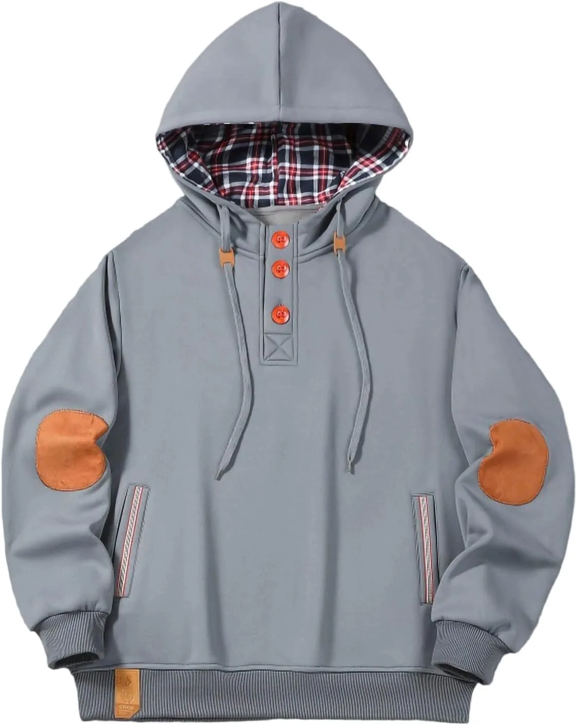 Толстовка с капюшоном для мужчин, в клетчатую подкладку, на пуговицах, винтажная, с длинными рукавами и карманами
Толстовка с капюшоном для мужчин, в клетчатую подкладку, на пуговицах, винтажная, с длинными рукавами и карманами