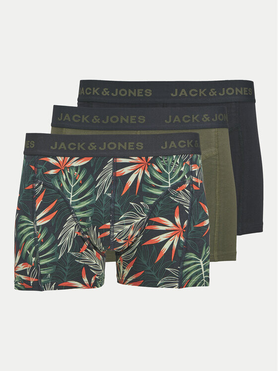 Комплект из 3 боксеров Jack&Jones, зеленый 
Комплект из 3 боксеров Jack&Jones, зеленый