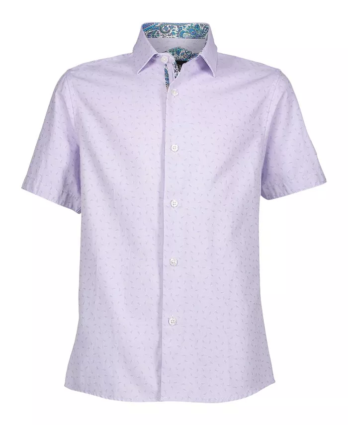 Рубашка для мальчиков Big Boys с коротким рукавом, лавандового цвета, в рубчик, приталенная Elie Balleh, фиолетовый
Рубашка для мальчиков Big Boys с коротким рукавом, лавандового цвета, в рубчик, приталенная Elie Balleh, фиолетовый