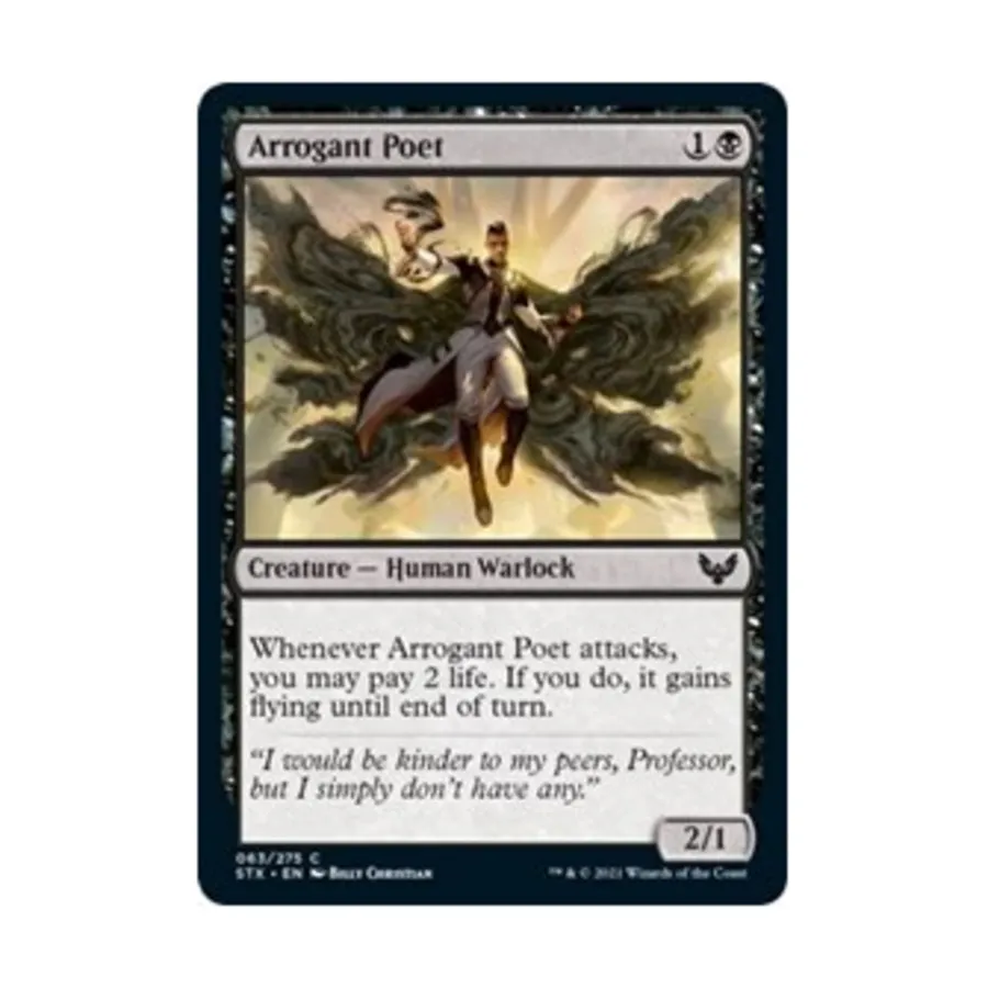 CCG Высокомерный поэт (C) (Фольга), MTG - Strixhaven - School of Mages
CCG Высокомерный поэт (C) (Фольга), MTG - Strixhaven - School of Mages