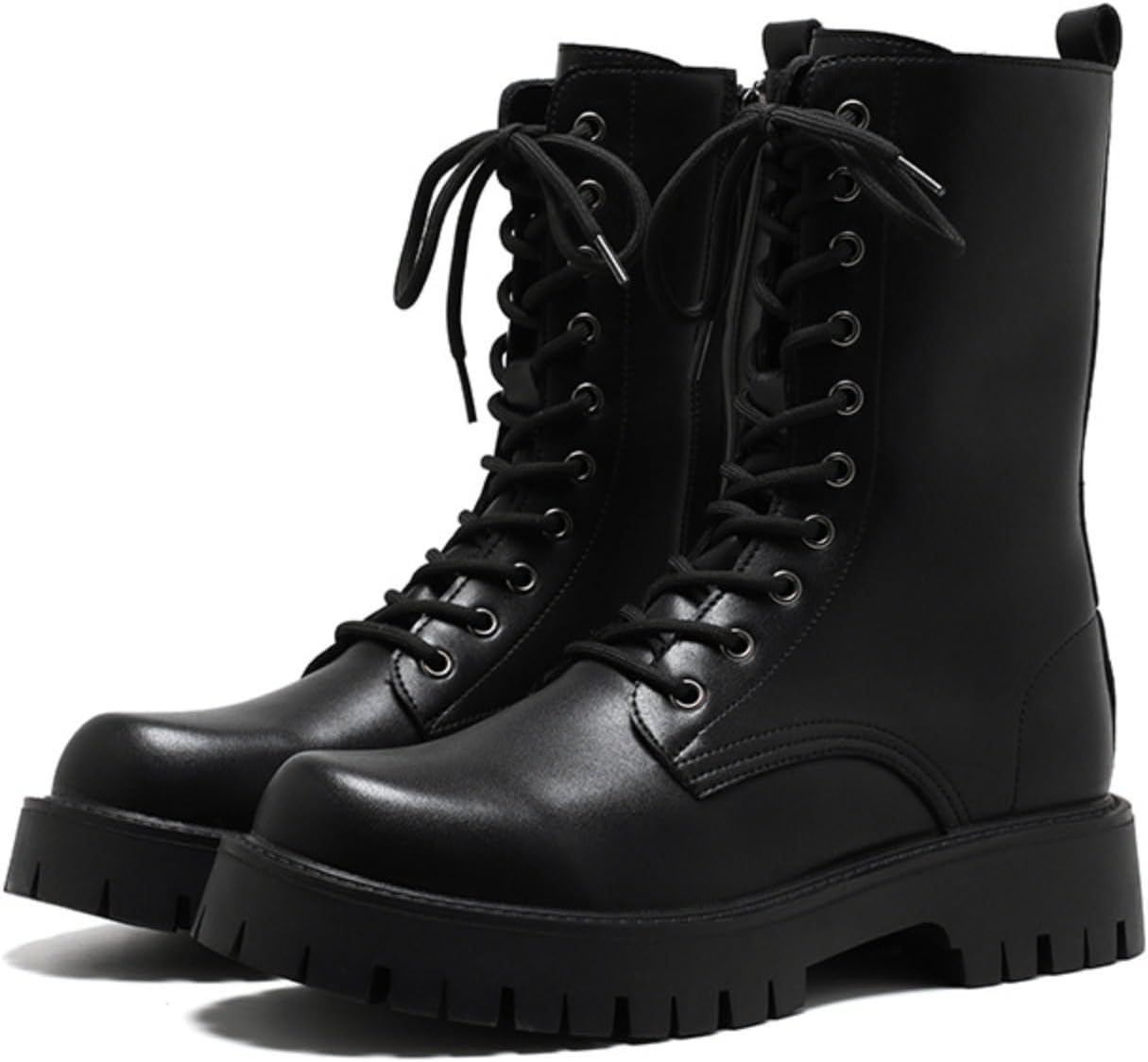 Мужские мотоциклетные ботинки Azttoztto средней высоты до икры с грубой подошвой, увеличивающие рост, ботинки с круглым носком, шнуровкой и синтетической кожей, ботинки для мужчин, черный
Мужские мотоциклетные ботинки Azttoztto средней высоты до икры с грубой подошвой, увеличивающие рост, ботинки с круглым носком, шнуровкой и синтетической кожей, ботинки для мужчин, черный