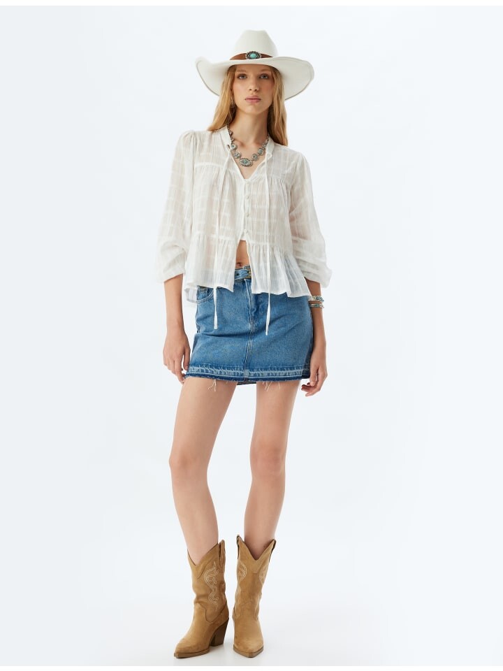 Мини-юбка KOTON, цвет mittel indigo
Мини-юбка KOTON, цвет mittel indigo