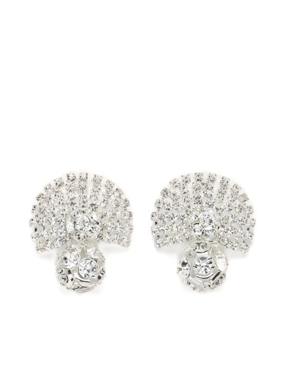 Серьги веерообразной формы, украшенные кристаллами Magda Butrym, серебристый
Серьги веерообразной формы, украшенные кристаллами Magda Butrym, серебристый