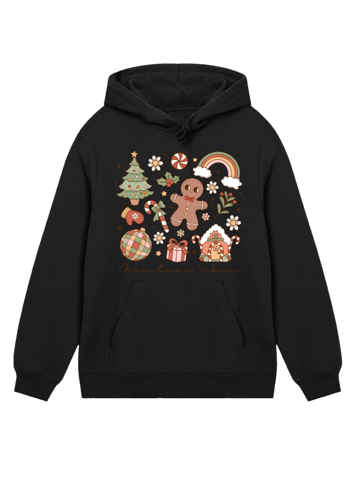 Толстовка с капюшоном Christmas Vibes Cozy Cute Winter черного цвета F4NT4STIC
Толстовка с капюшоном Christmas Vibes Cozy Cute Winter черного цвета F4NT4STIC