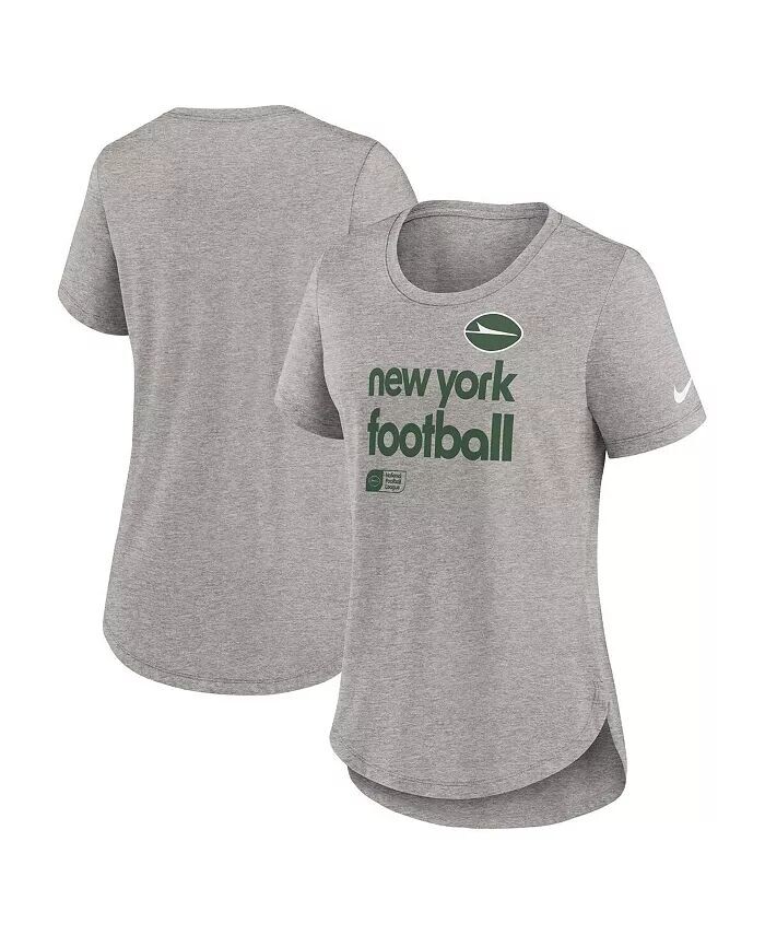 Женская футболка цвета три-смеси Heather Charcoal New York Jets Fashion Tri-Blend Nike, черный
Женская футболка цвета три-смеси Heather Charcoal New York Jets Fashion Tri-Blend Nike, черный