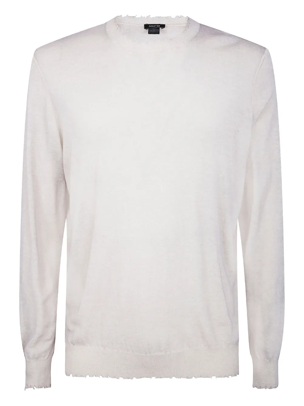 Свитер с бахромой Avant Toi, белый 
Свитер с бахромой Avant Toi, белый