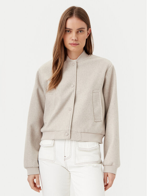 Куртка-Бомбер стандартный крой Eddi 27032203 Noisy May, бежевый 
Куртка-Бомбер стандартный крой Eddi 27032203 Noisy May, бежевый