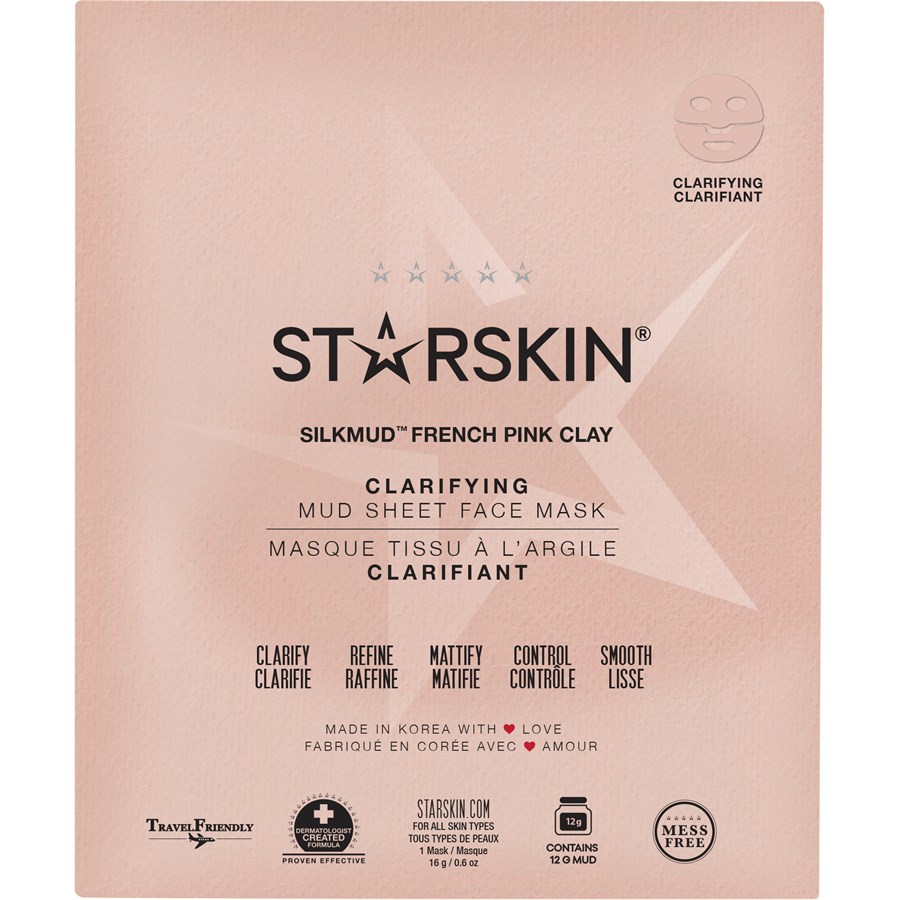 Маска для лица StarSkin Puifying Face Mask Bio-Cellulose, Silkmud Pink Clay 16 g
Маска для лица StarSkin Puifying Face Mask Bio-Cellulose, Silkmud Pink Clay 16 g