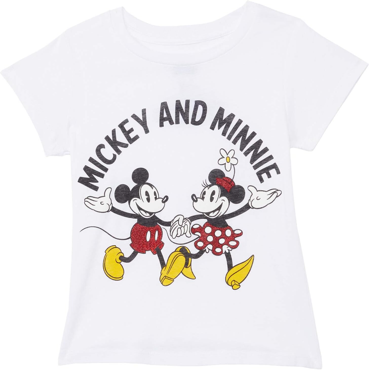 Футболка Mad Engine Kids Mickey and Minnie Mouse Tee Shirt, цвет White/Red Glitter
Футболка Mad Engine Kids Mickey and Minnie Mouse Tee Shirt, цвет White/Red Glitter
