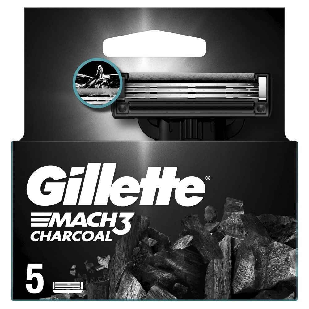Бритвенные картриджи Gillette Mach3 Charcoal, 5 шт
Бритвенные картриджи Gillette Mach3 Charcoal, 5 шт