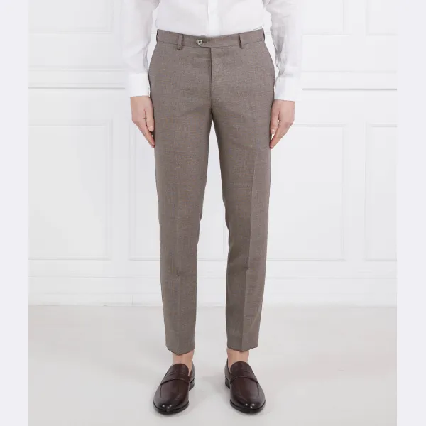 Шерстяные брюки узкого кроя Denz Oscar Jacobson, коричневый
Шерстяные брюки узкого кроя Denz Oscar Jacobson, коричневый