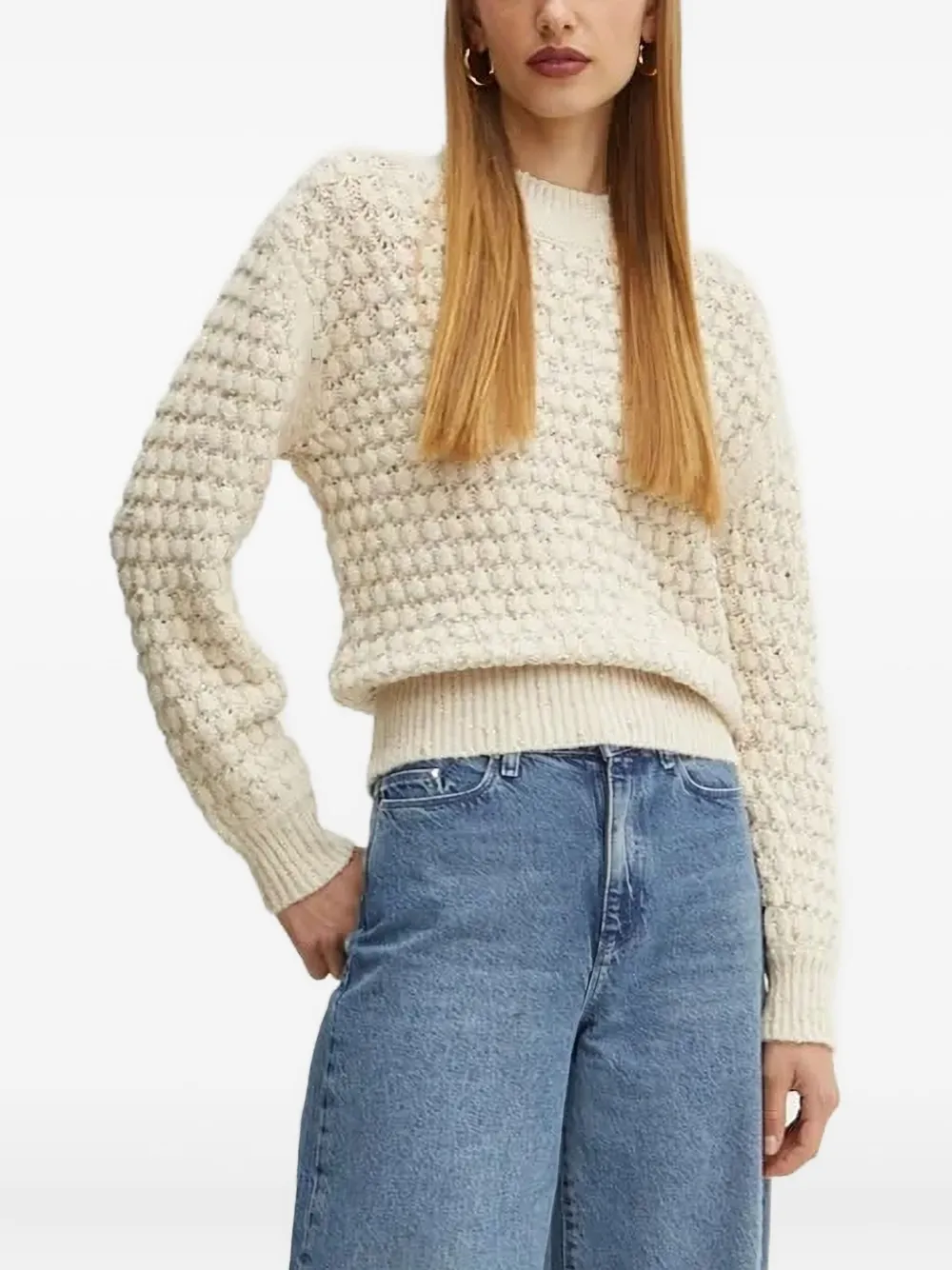 Фактурный свитер с круглым вырезом Silvian Heach, нейтральный
Фактурный свитер с круглым вырезом Silvian Heach, нейтральный