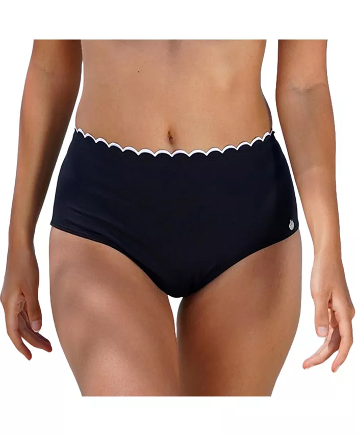 Женский купальник бикини с высокой талией и фестончатым краем LASCANA, черный
Женский купальник бикини с высокой талией и фестончатым краем LASCANA, черный