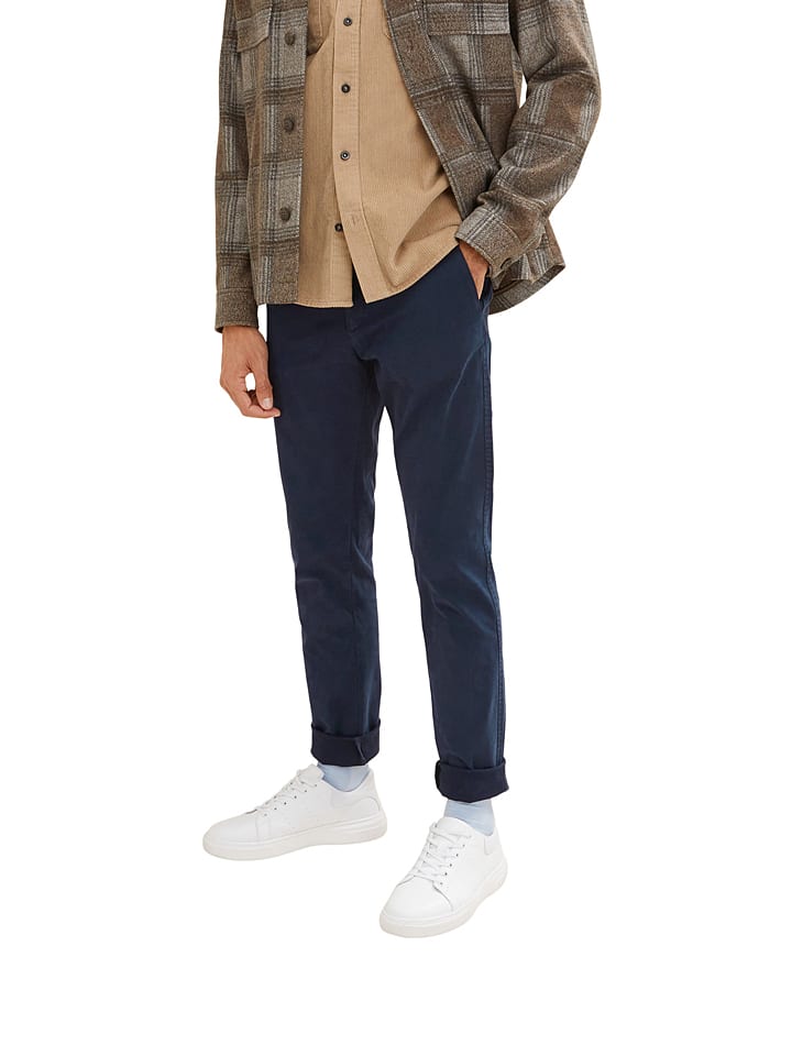 Тканевые брюки Tom Tailor, темно-синий
Тканевые брюки Tom Tailor, темно-синий