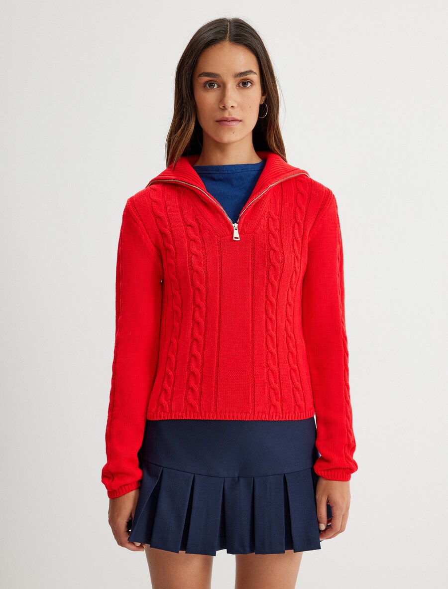 Тонкий вязаный свитер Koton Sweater, красный
Тонкий вязаный свитер Koton Sweater, красный