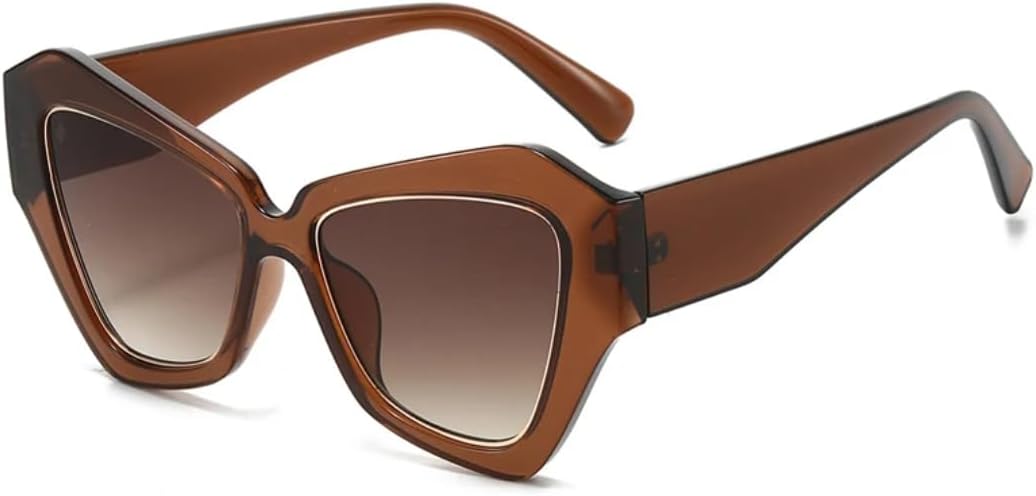 Ретро-солнцезащитные очки «кошачий глаз» в форме многоугольника, желейные, женские, с защитой от УФ-излучения UV400, модные, с градиентным переходом, мужские TVTBBVV, Brown Tea Gradient
Ретро-солнцезащитные очки «кошачий глаз» в форме многоугольника, желейные, женские, с защитой от УФ-излучения UV400, модные, с градиентным переходом, мужские TVTBBVV, Brown Tea Gradient