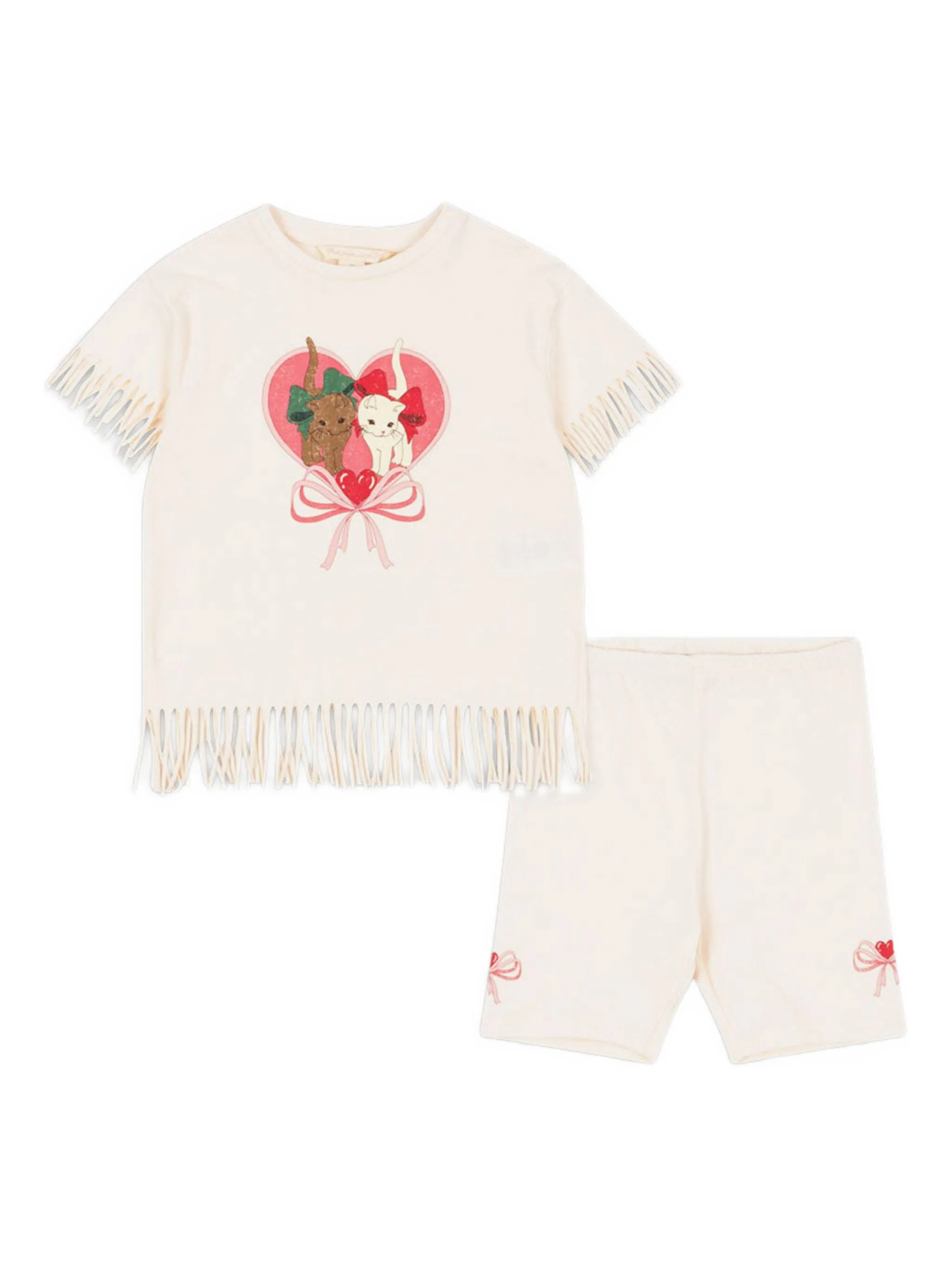 Комплект из топа и шортов с бахромой Konges Sløjd, нейтральный
Комплект из топа и шортов с бахромой Konges Sløjd, нейтральный