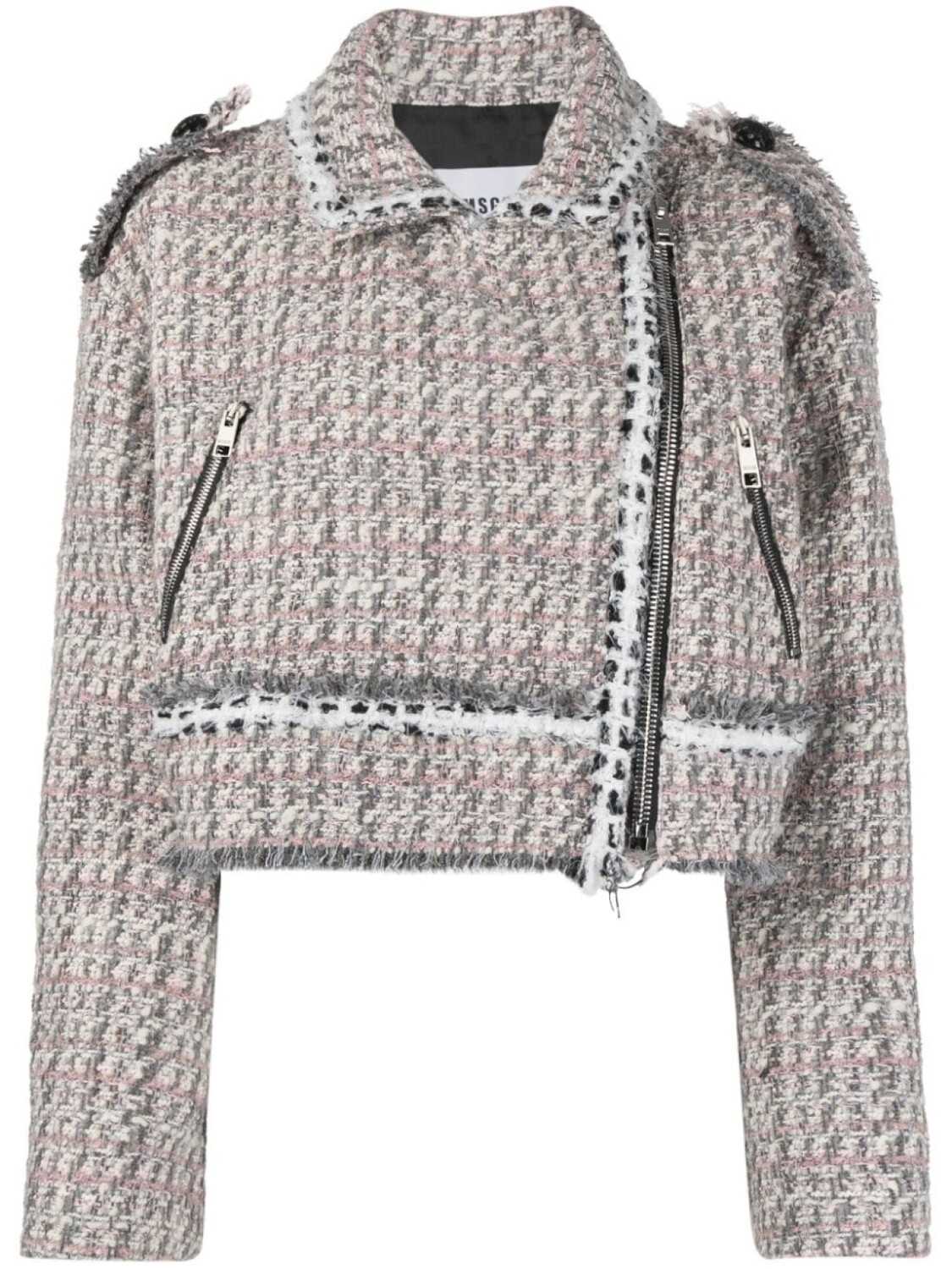 MSGM укороченная байкерская куртка, розовый 
MSGM укороченная байкерская куртка, розовый