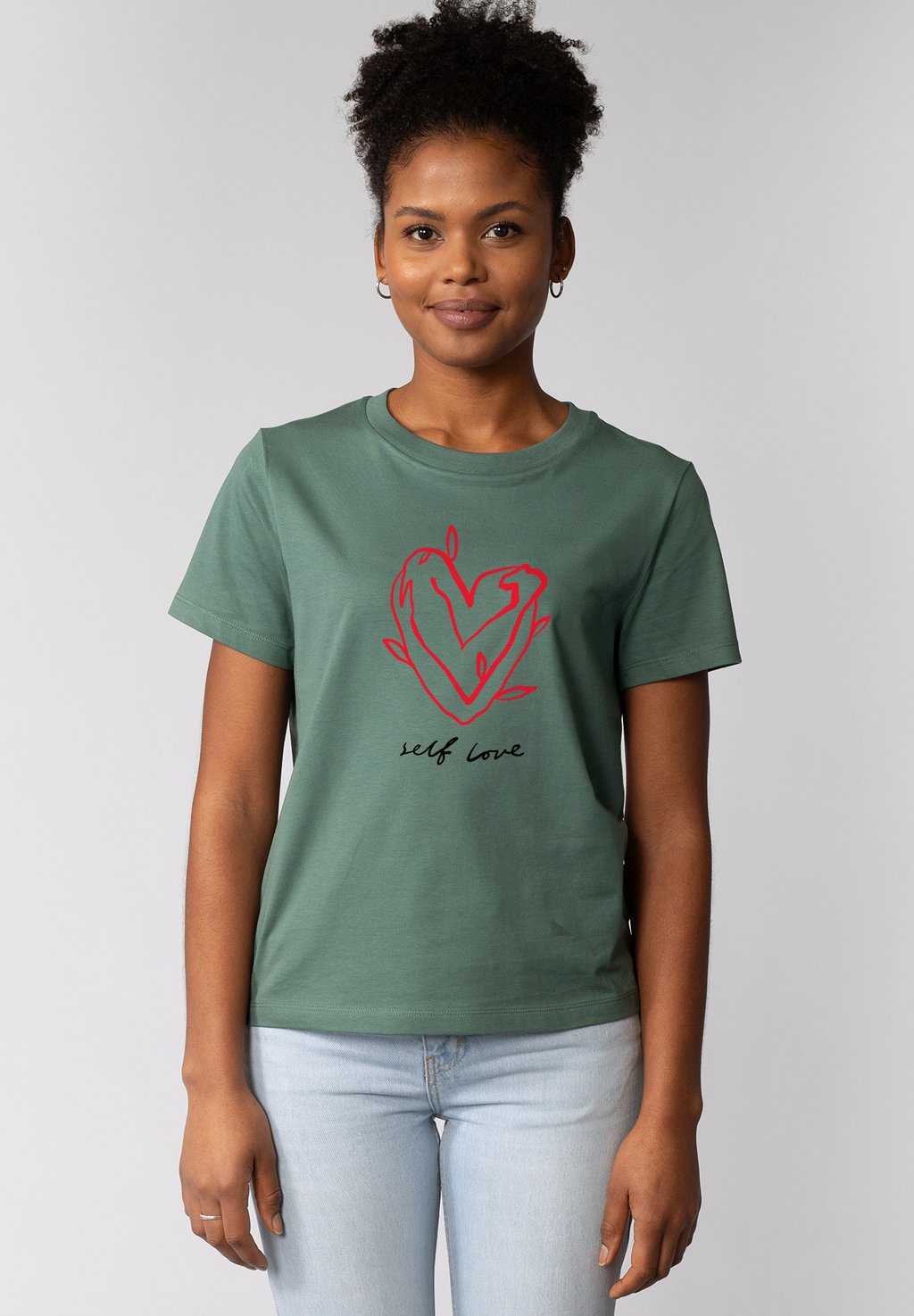 Футболка с принтом SELF LOVE watapparel, темно-зеленый
Футболка с принтом SELF LOVE watapparel, темно-зеленый
