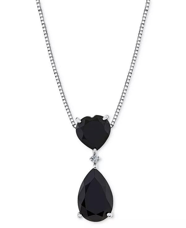 Ожерелье с подвеской 18 дюймов из стерлингового серебра с акцентом на оникс и бриллианты Macy'S, silver
Ожерелье с подвеской 18 дюймов из стерлингового серебра с акцентом на оникс и бриллианты Macy'S, silver