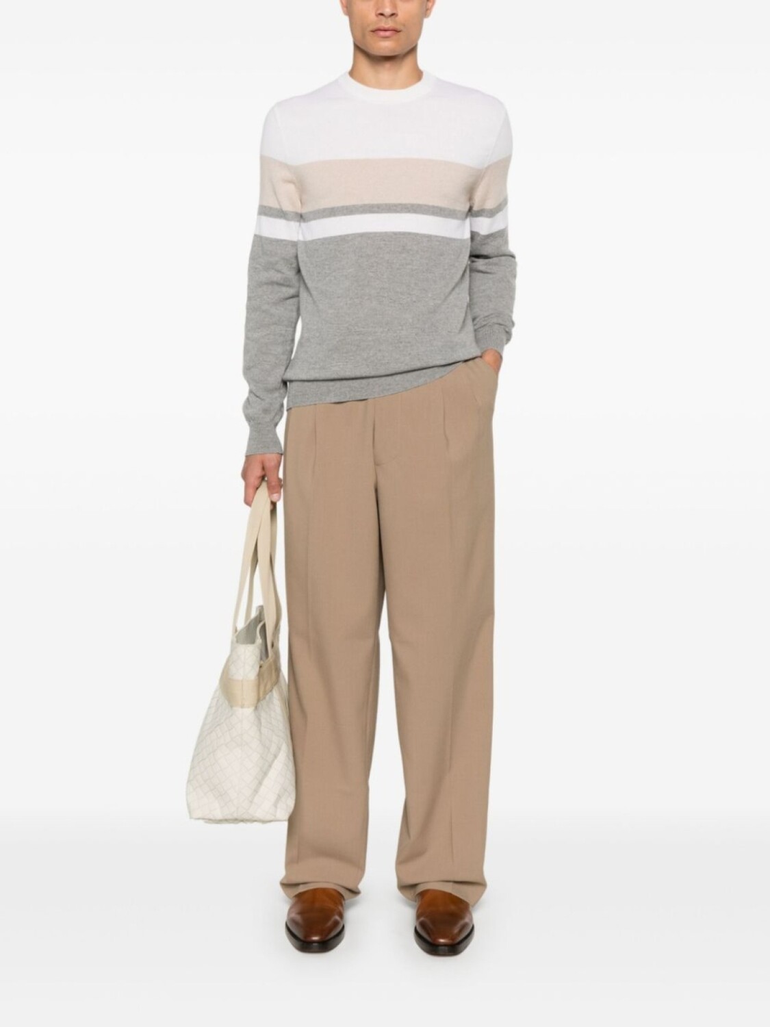 Свитер Peserico с полосками, серый
Свитер Peserico с полосками, серый