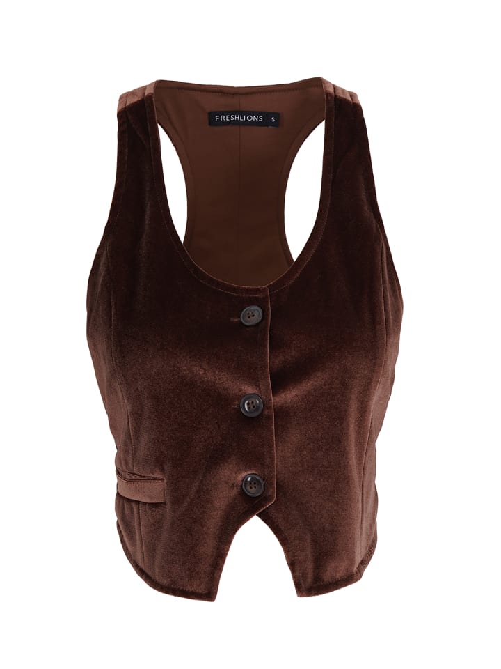 Жилет Freshlions Kurzweste Velvet, коричневый
Жилет Freshlions Kurzweste Velvet, коричневый