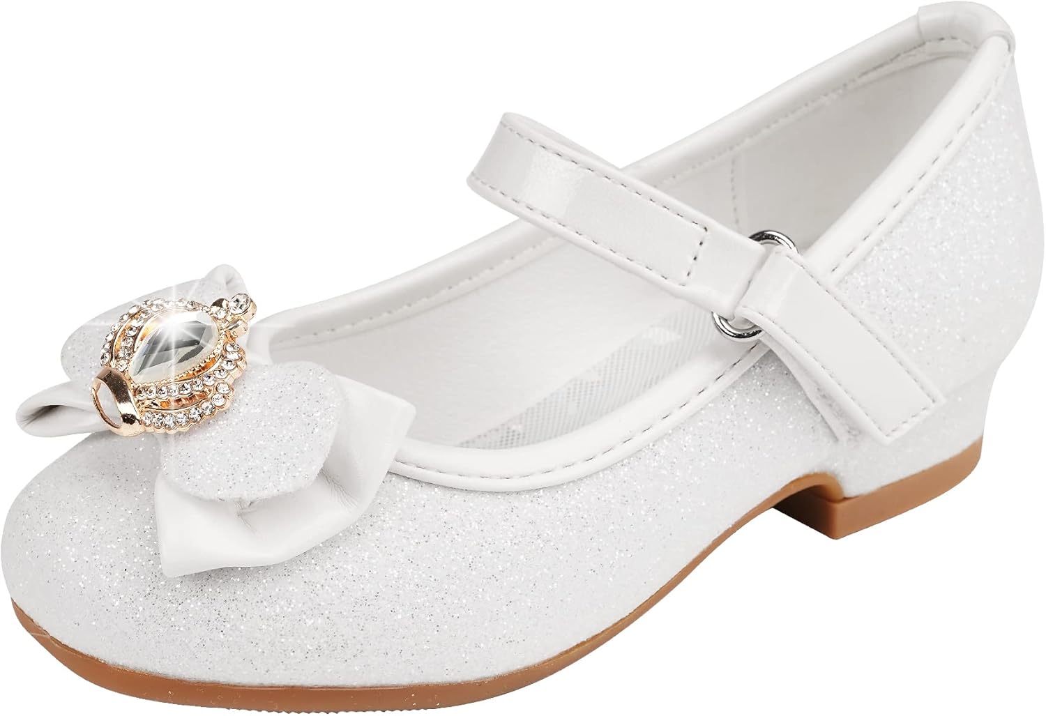 Детские туфли для девочек Stelle с блестками, принцесса, цветок, Мэри Джейн, низкий каблук, обувь для вечеринки, свадьбы, выпускного для малышей, белый
Детские туфли для девочек Stelle с блестками, принцесса, цветок, Мэри Джейн, низкий каблук, обувь для вечеринки, свадьбы, выпускного для малышей, белый