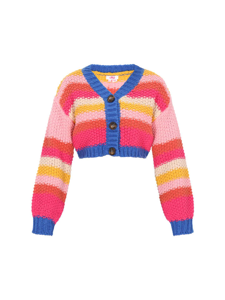 Женский кардиган розового цвета с разноцветными вставками myMo
Женский кардиган розового цвета с разноцветными вставками myMo