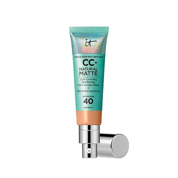 Матовая кремовая основа под макияж CC+ Natural Matte SPF 40 It Cosmetics, цвет neutral tan
Матовая кремовая основа под макияж CC+ Natural Matte SPF 40 It Cosmetics, цвет neutral tan