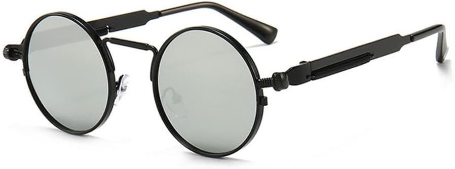 Панк-солнцезащитные очки для женщин, зеркальные металлические солнцезащитные очки, винтажные мужские очки для вождения, защита от ультрафиолета UV400 KTUCN, Black Silver Mirror
Панк-солнцезащитные очки для женщин, зеркальные металлические солнцезащитные очки, винтажные мужские очки для вождения, защита от ультрафиолета UV400 KTUCN, Black Silver Mirror