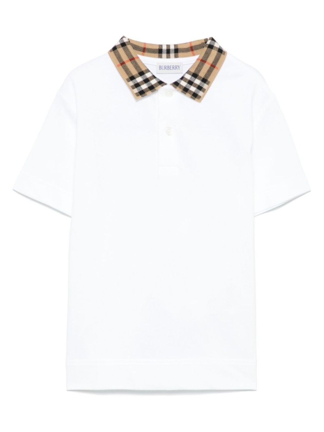 Рубашка-поло Burberry Kids Vintage Check, белый 
Рубашка-поло Burberry Kids Vintage Check, белый