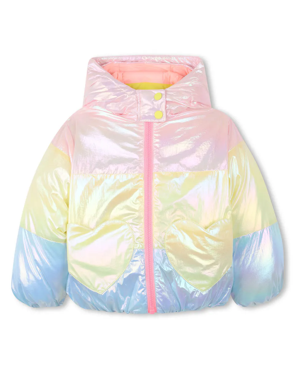 Детская куртка для девочки с капюшоном, переливающаяся Billieblush, мультиколор
Детская куртка для девочки с капюшоном, переливающаяся Billieblush, мультиколор