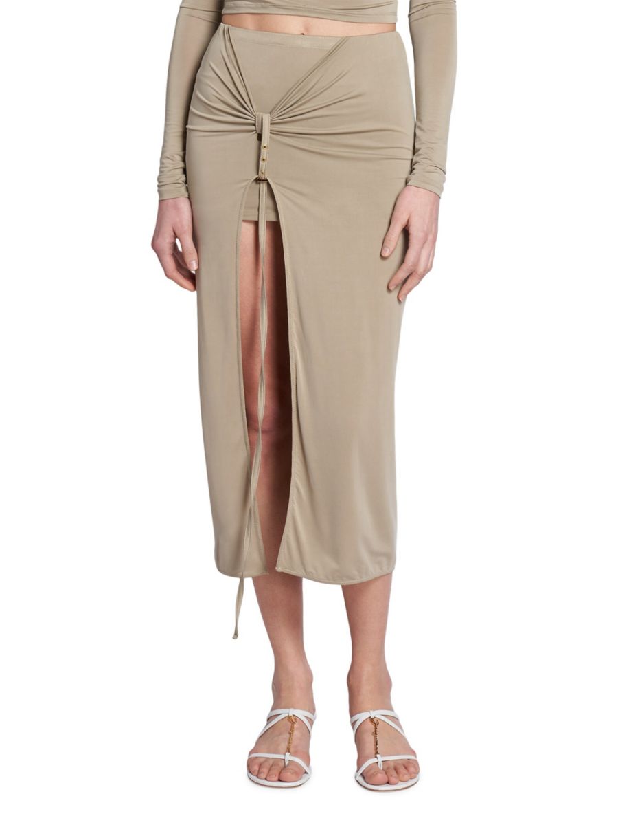 Юбка миди из джерси с пряжками Jacquemus, цвет Light Khaki
Юбка миди из джерси с пряжками Jacquemus, цвет Light Khaki