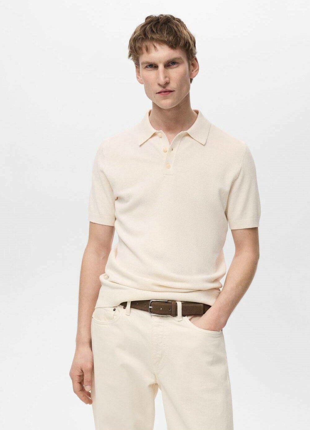 Рубашка поло ANDREW Mango, молочный
Рубашка поло ANDREW Mango, молочный