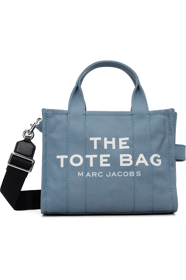 Marc Jacobs Синяя маленькая холщовая сумка-тоут
Marc Jacobs Синяя маленькая холщовая сумка-тоут