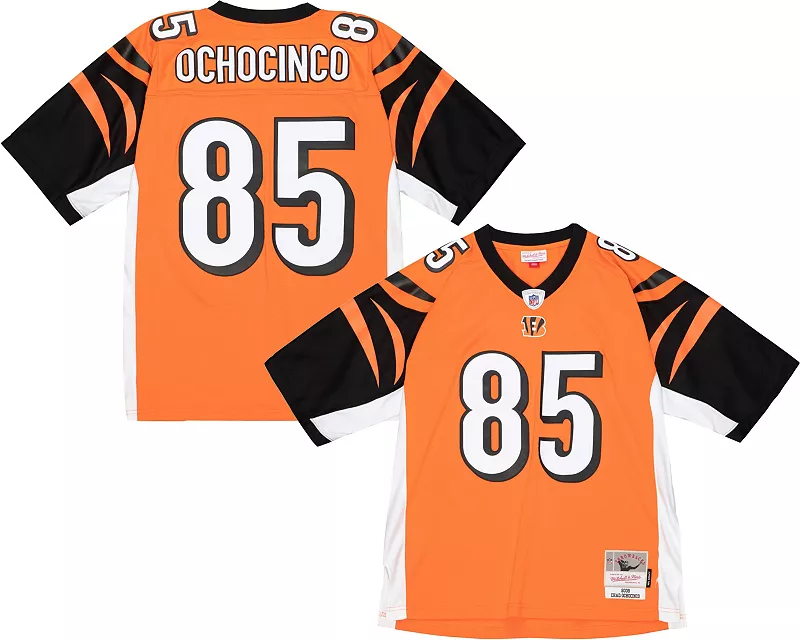 Мужская футболка Mitchell & Ness Cincinnati Bengals Chad Ochocinco Johnson # 85 2009, оранжевая футболка с возвратом
Мужская футболка Mitchell & Ness Cincinnati Bengals Chad Ochocinco Johnson # 85 2009, оранжевая футболка с возвратом