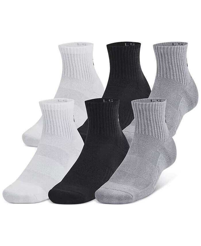 Мужской тренировочный хлопок, 6 шт. Влагоотводящие носки Under Armour, мультиколор
Мужской тренировочный хлопок, 6 шт. Влагоотводящие носки Under Armour, мультиколор