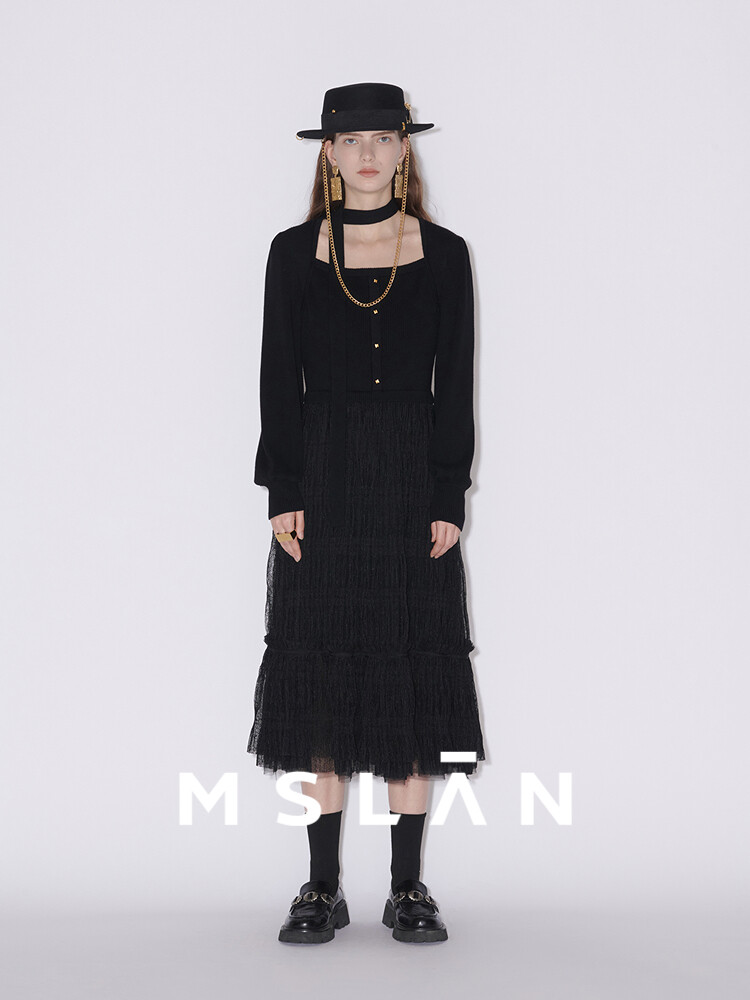 Платье весеннее Mslan в стиле ретро, черный
Платье весеннее Mslan в стиле ретро, черный