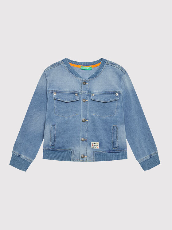 Бомбер стандартного кроя United Colors Of Benetton, синий
Бомбер стандартного кроя United Colors Of Benetton, синий