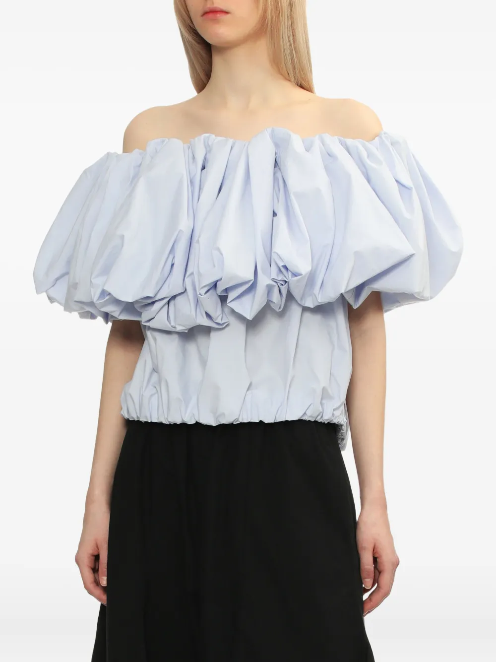 Топ с объемными рукавами и оборками Enföld, синий
Топ с объемными рукавами и оборками Enföld, синий