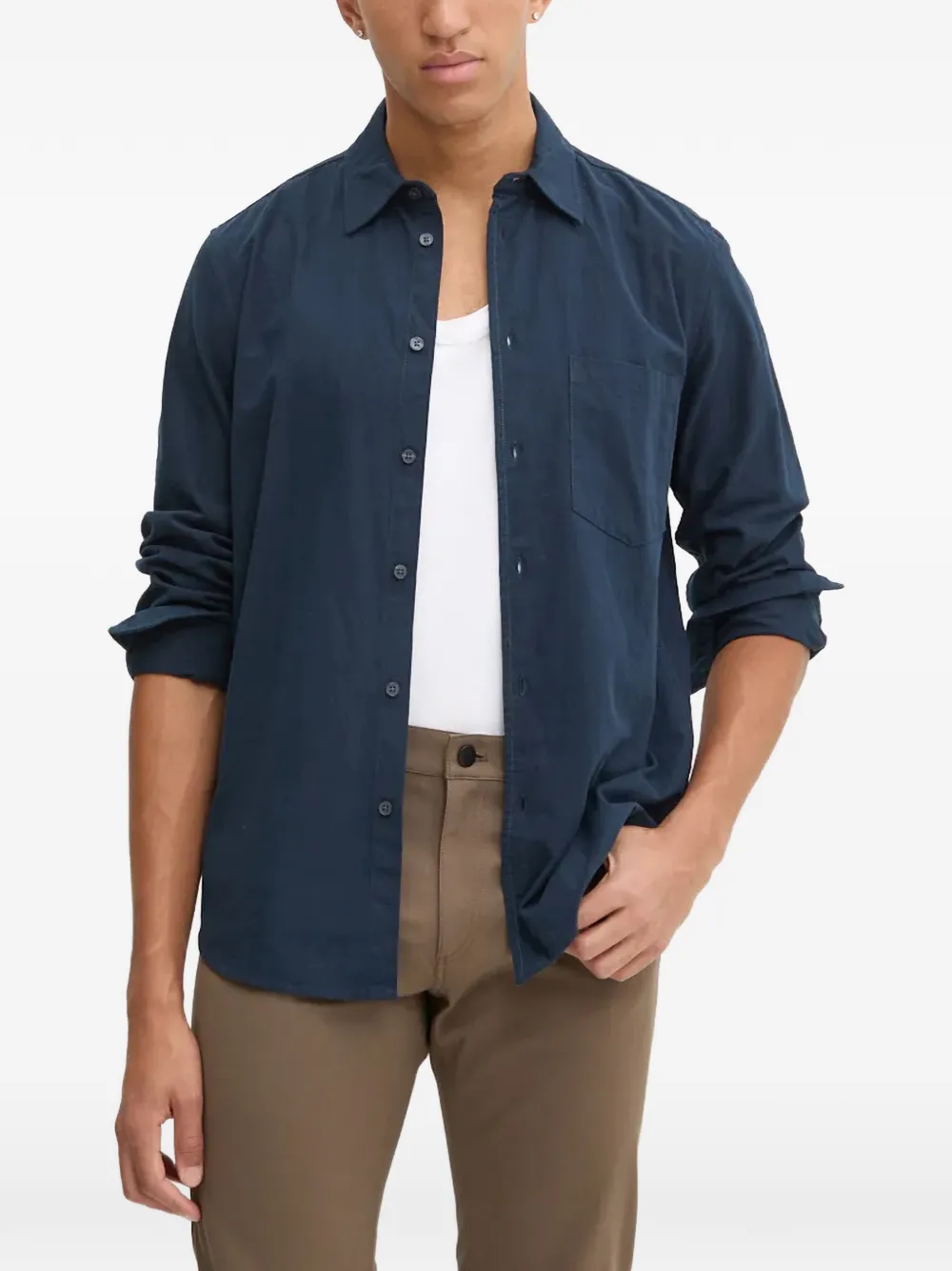 Рубашка с карманом на пуговицах Samsoe Samsoe, синий
Рубашка с карманом на пуговицах Samsoe Samsoe, синий