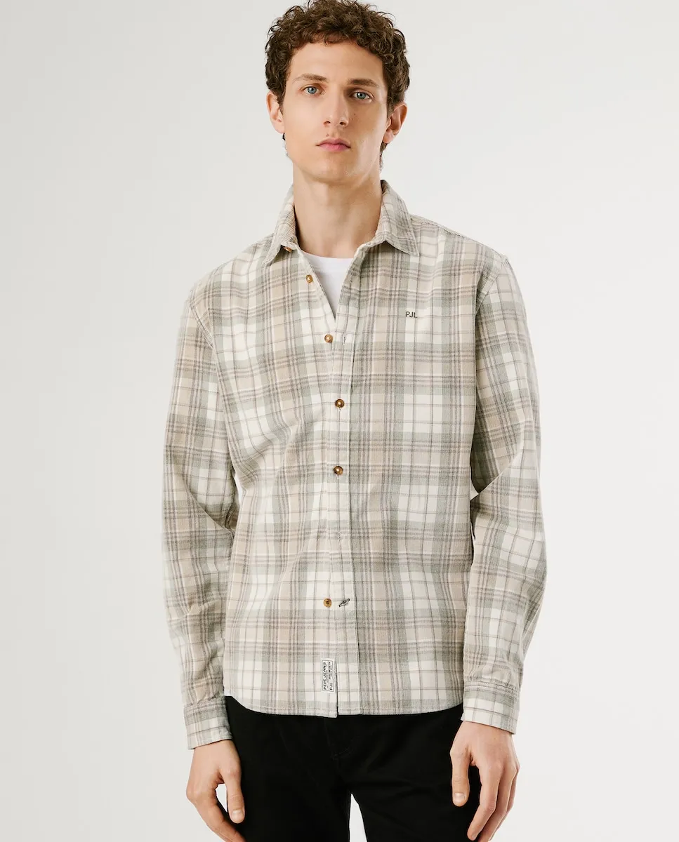 Мужская рубашка стандартного кроя с клетчатым рисунком Pepe Jeans, бежевый
Мужская рубашка стандартного кроя с клетчатым рисунком Pepe Jeans, бежевый